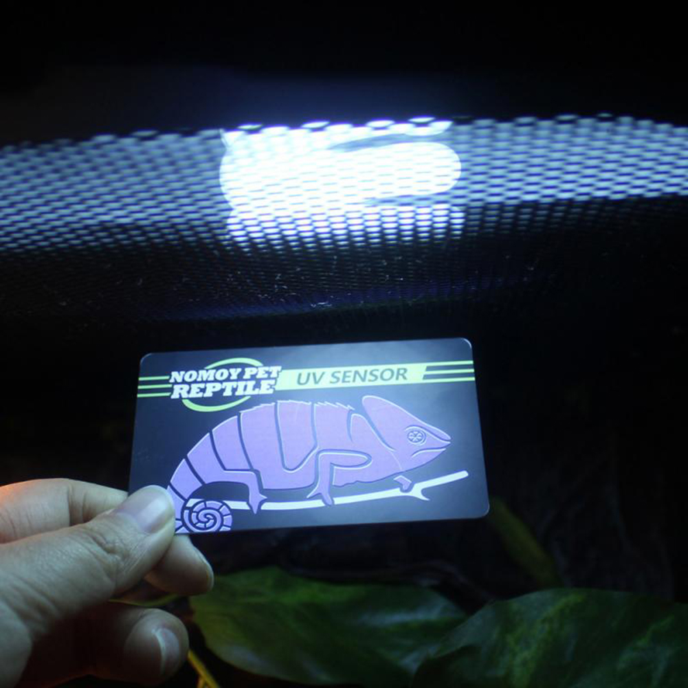 Reptile Uvb Uv Test Card 10 Seconds Detection Reusable Card Reptile Accessories Aquarium Equipment. 