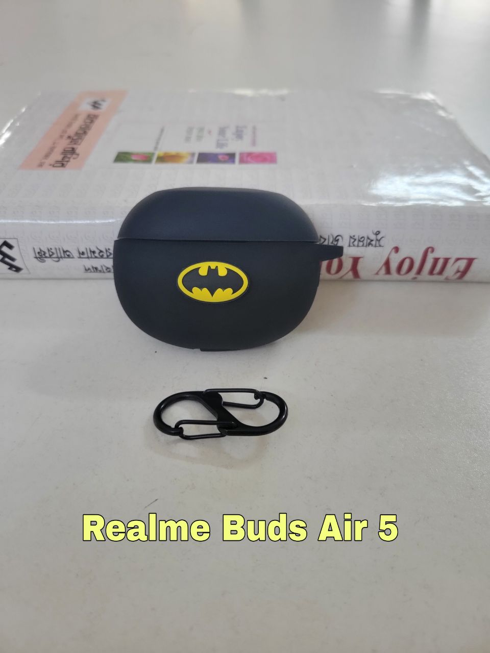Realme Buds Air 5 Batman Edition Only cover Premium Artificial Carrying cover Shockproof Earbuds Protective Cover Box For Buds Soft Silicone Bluetooth Headphone Cover