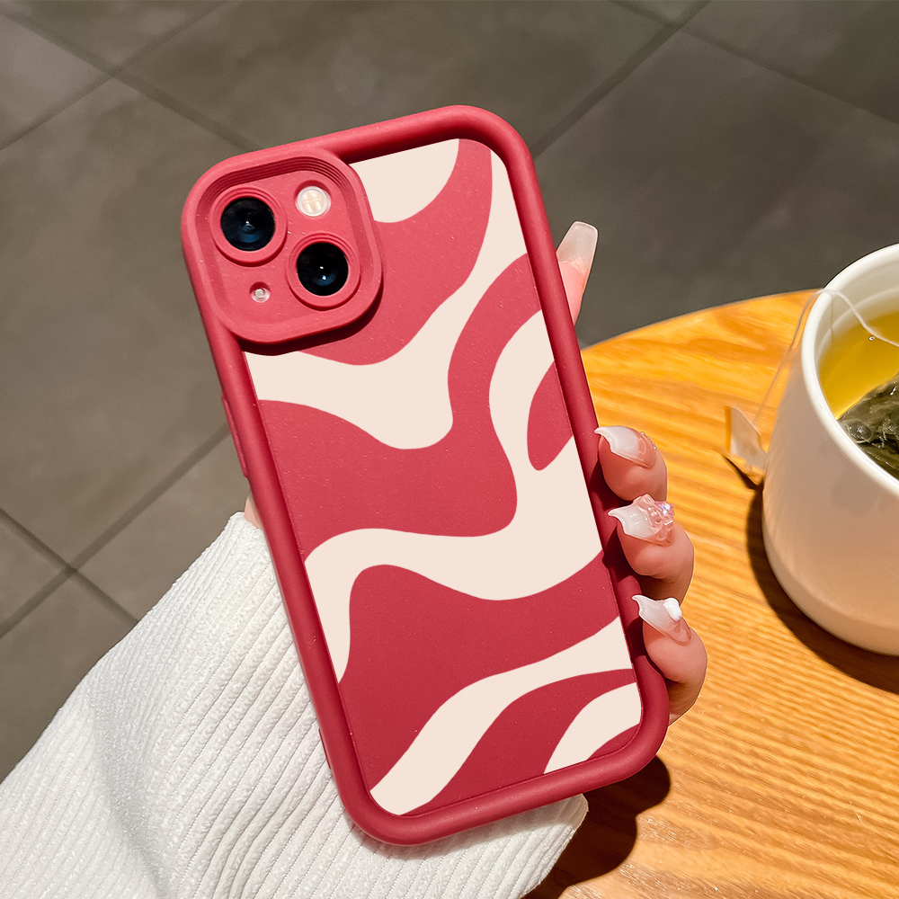 ZCSIBORUI for Redmi K40 Gaming Xiaomi Poco F3 GT Back Cover Zebra Stripe Pattern Soft Camera Protection Rubber Square Ladder Phone Case. 