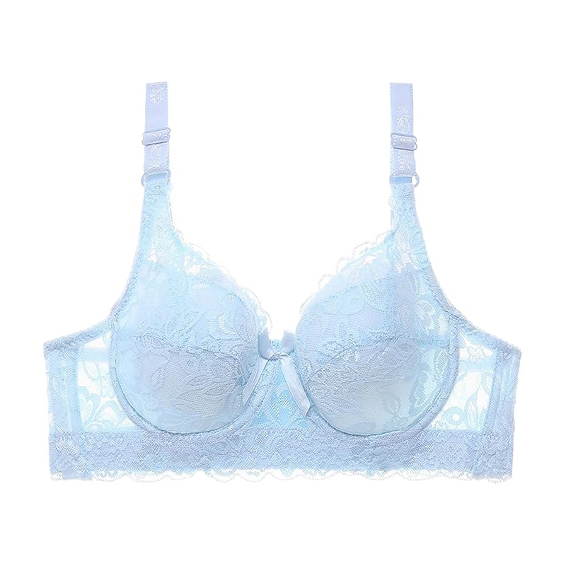 Women’s Net Lace Transparent Bra – Stylish, Sheer, No Pads, Comfortable Fit (32-40)