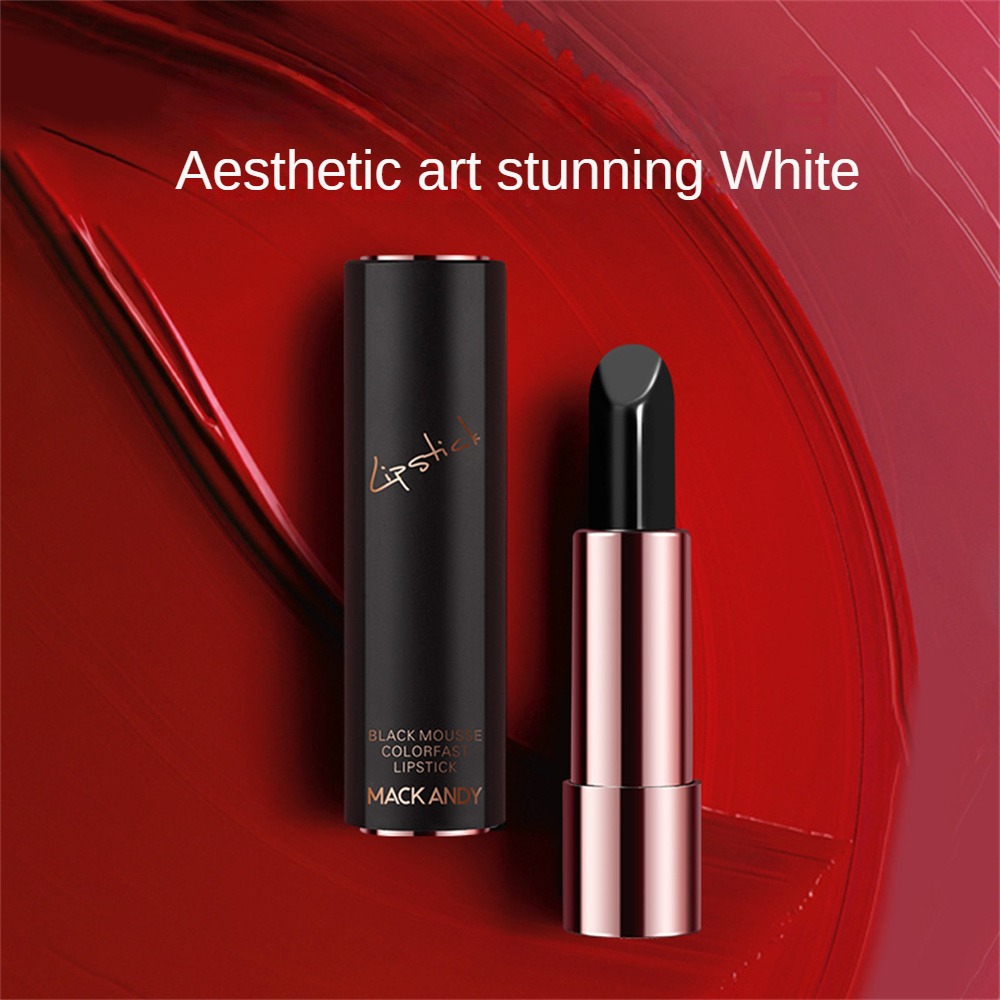 MACK ANDY Does Not Fade Non-stick Cup Lipstick High Color Rendering Waterproof Lasting Does Not Take Off Makeup Whitening Lip Gloss. 