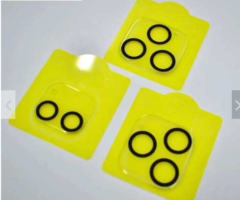 Anti-scratch yellow backboard crystal Clear Camera Lens Screen Protector with black ring for iphone 13 pro
