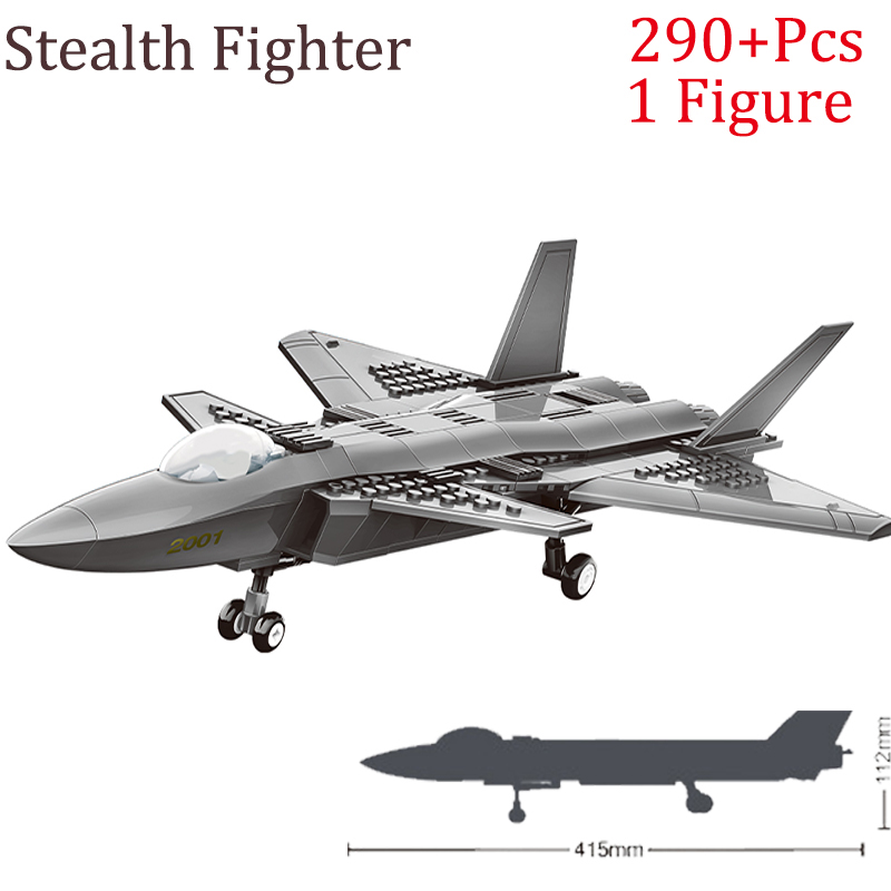 Modern Military SR-71 Blackbird Spy Plane F-15 Fighter Aircraft Soldier Building Blocks Sets Airplane Model Dolls Brick Kids Toy Luhuai CVC. 