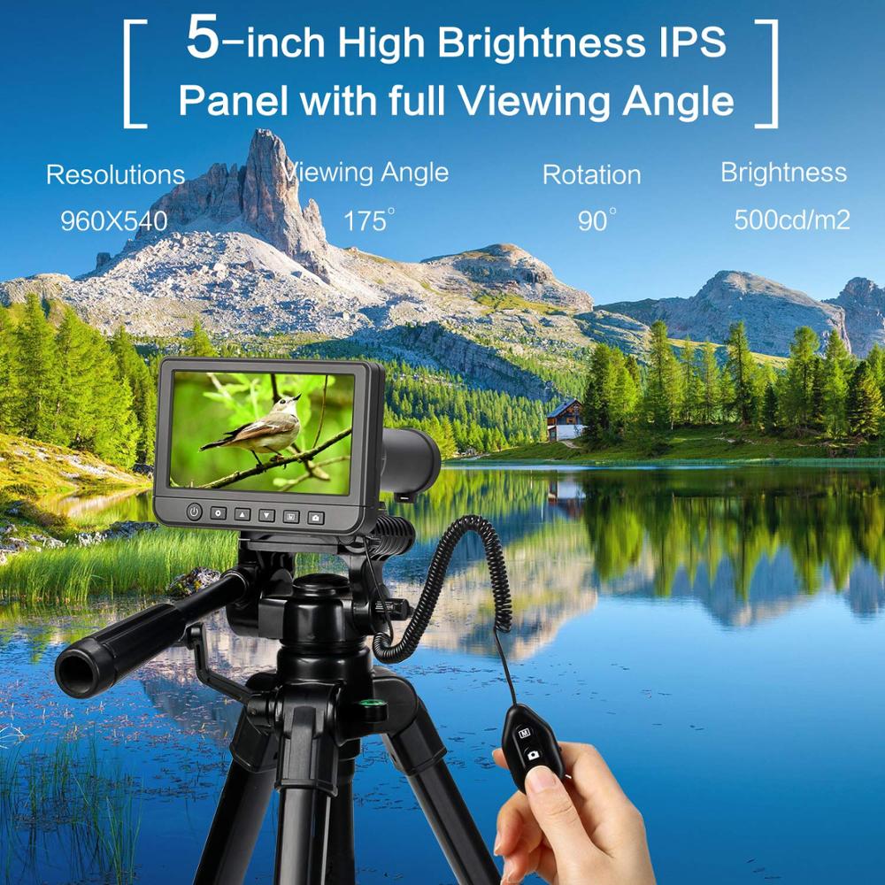 5 50x Digital Telescope Monoculars Binoculars Camera 1080P Video Photo Recorder Portable Digital Camera Telescope for Watching. 