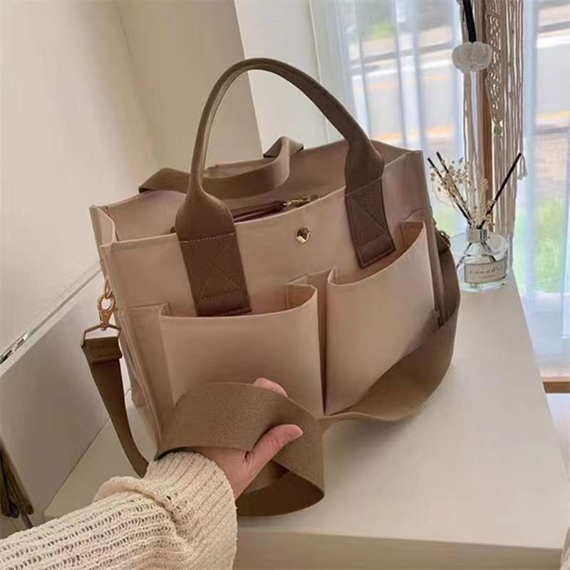 Korean Mummy Bag Multi-Compartment Practical2023Portable Shoulder Bag Large Capacity Baby BaginsAll-match shopping bag