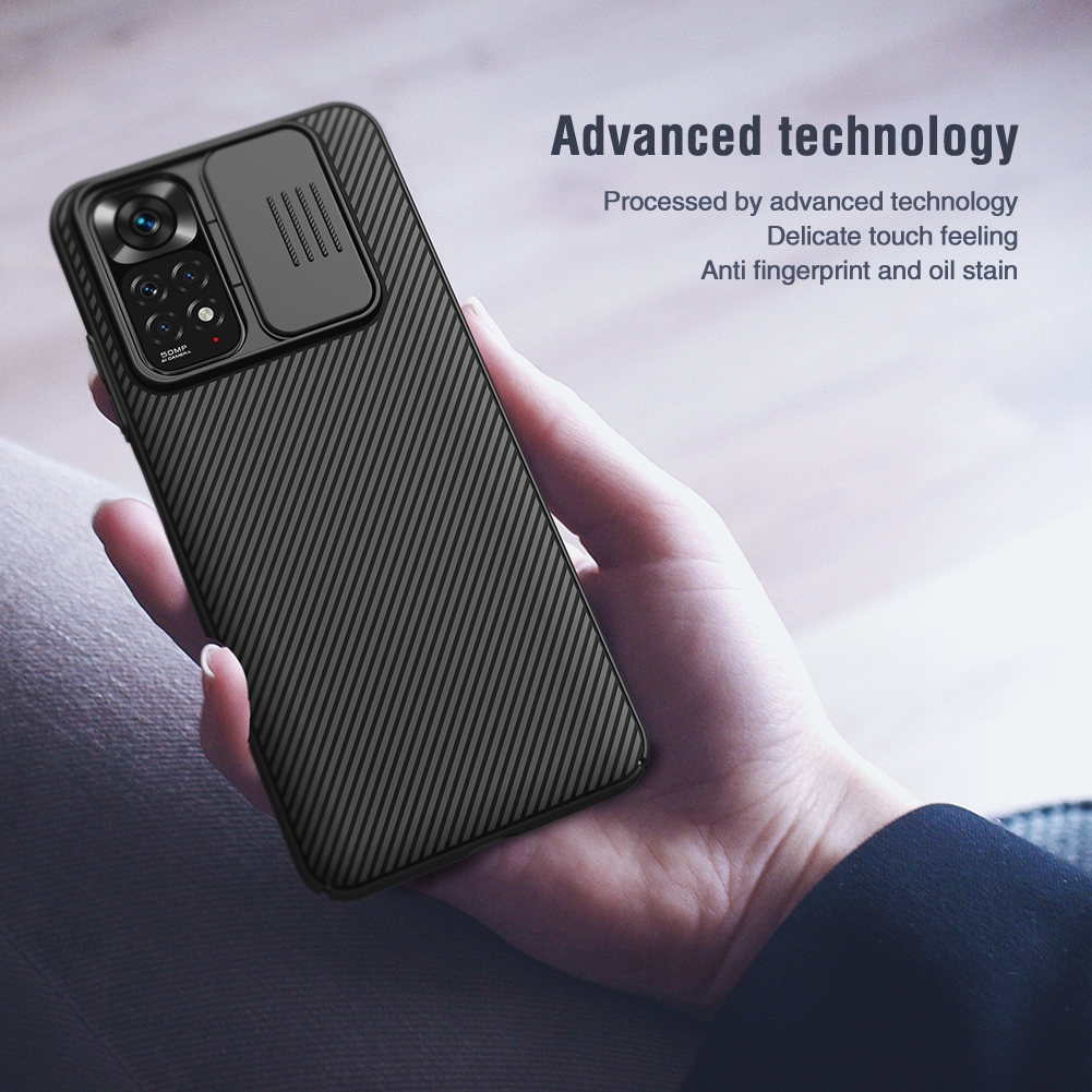 For Xiaomi Redmi Note 11 4G Global NILLKIN Black Mirror Series Camshield PC Phone Case. 