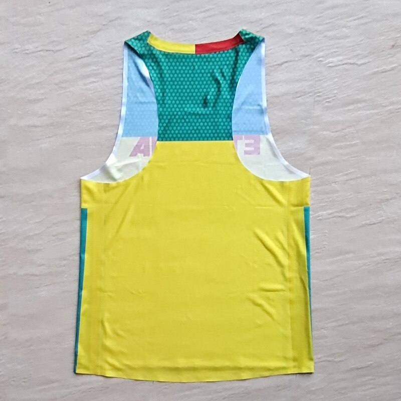 2022 ETHIOPIA South Africa HELLAS Team Man Fast Running Net Breathable Vest Speed Athlete Track Field Singlet Customizable Logo. 