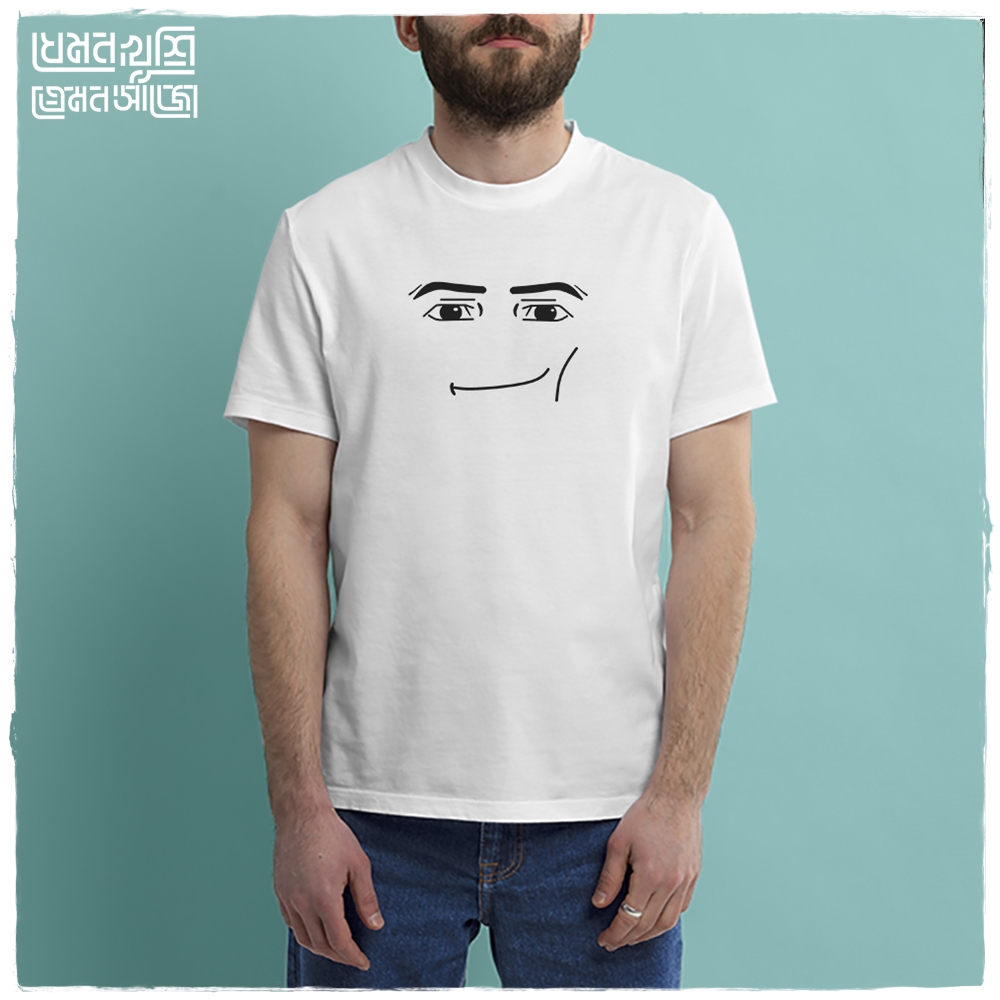 Roblox Man Face T-shirt 