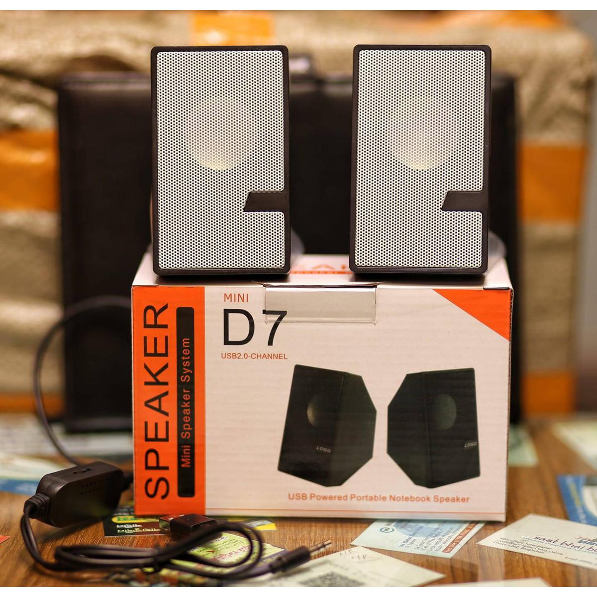 D7 Multimedia Sound Box 3D Speaker System Mini Usb 2 -0 Computer And Mobile Speaker - Enjoy Immersive Sound With The D7 Multimedia Soundbox