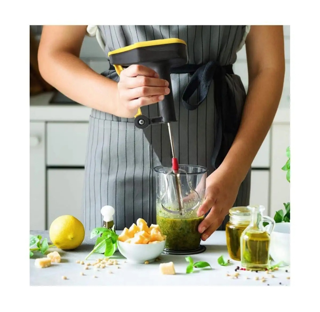 Power-Free Hand Blender - Make Buttermilk, Lassi, and More Effortlessly 100% Stainless Steel wire Blade- Easy to Use and Maintain. 