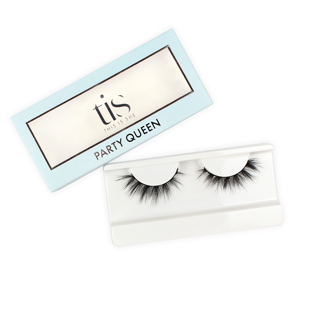 TIS Party Queen Eyelashes from Classic collection - Premium quality Eye lashes-1 pair lash in each box - By Canadian Brand This is She. 