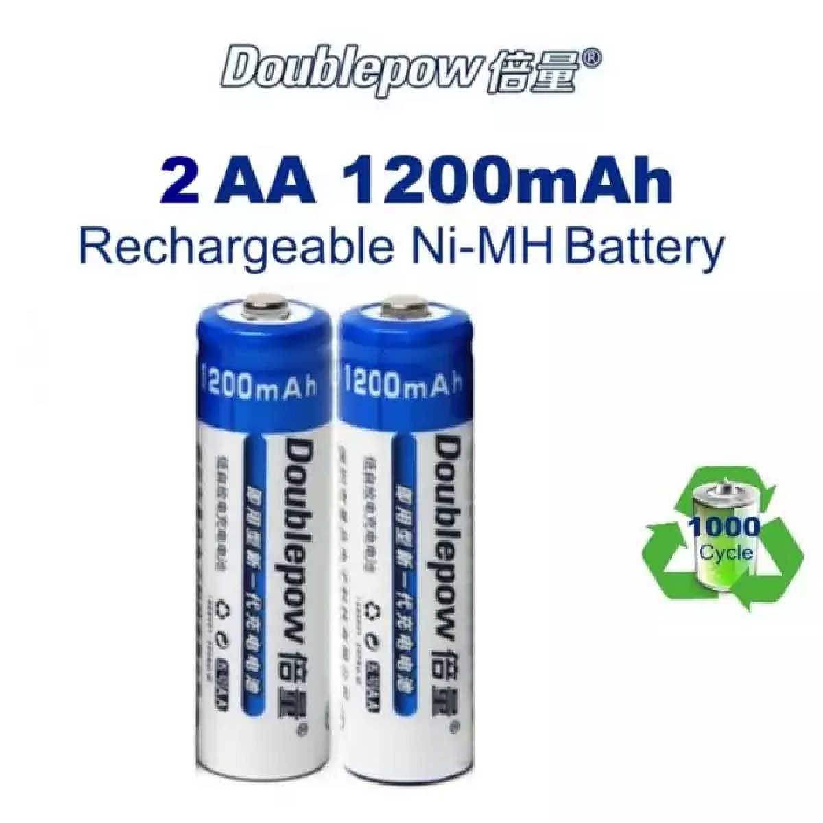2pcs//Pack//Doublepow//AA//1.2V//1200mAh//NiMH//Rechargeable  Battery////RRT: Buy Online at Best Prices in Bangladesh | Daraz.com.bd