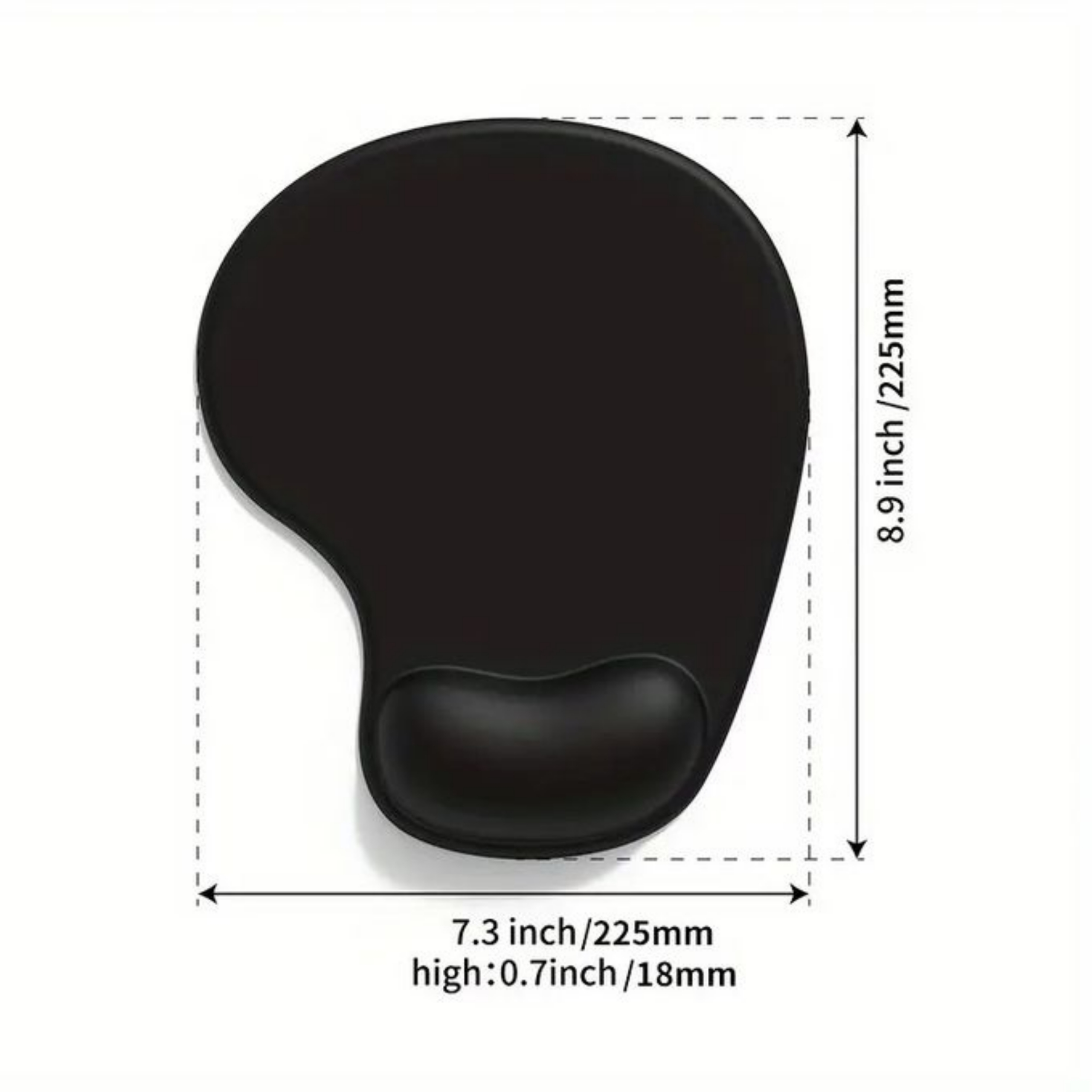 1pc Small Mouse Pad With Wrist Rest. 