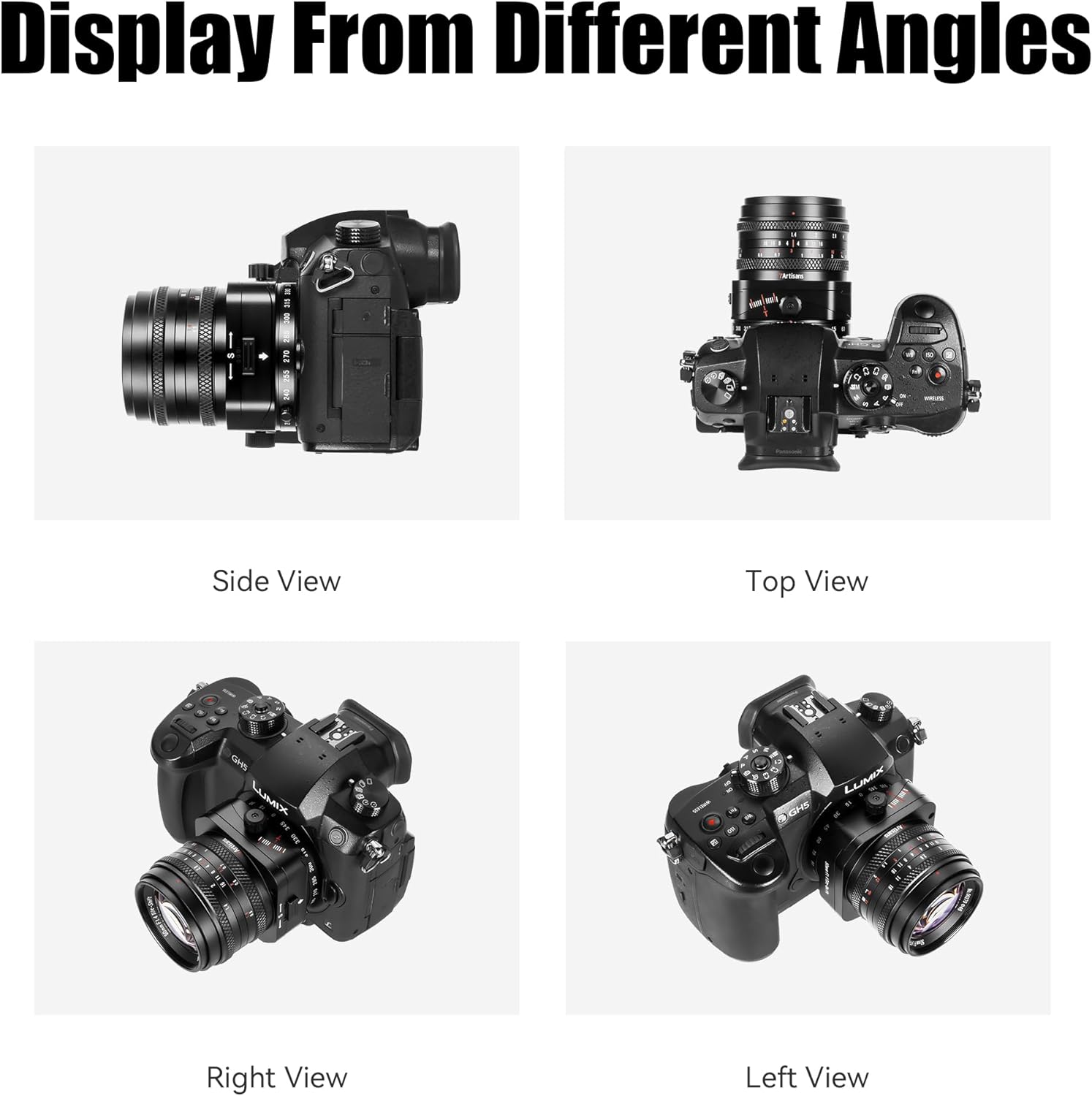 7artisans 50mm F1.4 Tilt-Shift Manuel Lens Sony E Alpha 6400 ZVE10 A7S A7R FUJIFX E-M1 Mark II/E-M10 Mark IV Micro 4/3 E-PL1 E-M10 GH1/GH2 /GH3/GH4 için 2'si 1 arada Büyük Diyafram APS-C Lens. 