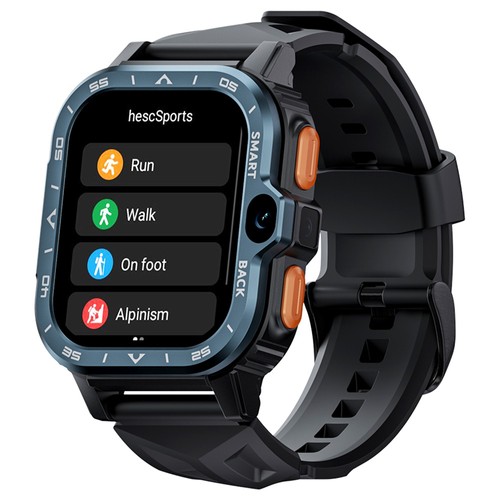 LOKMAT APPLLP 4 MAX Android Smartwatch Fitness Tracker, 2.02'' TFT Touch Screen, 2GB RAM 16GB ROM, Dual Camera - Black. 