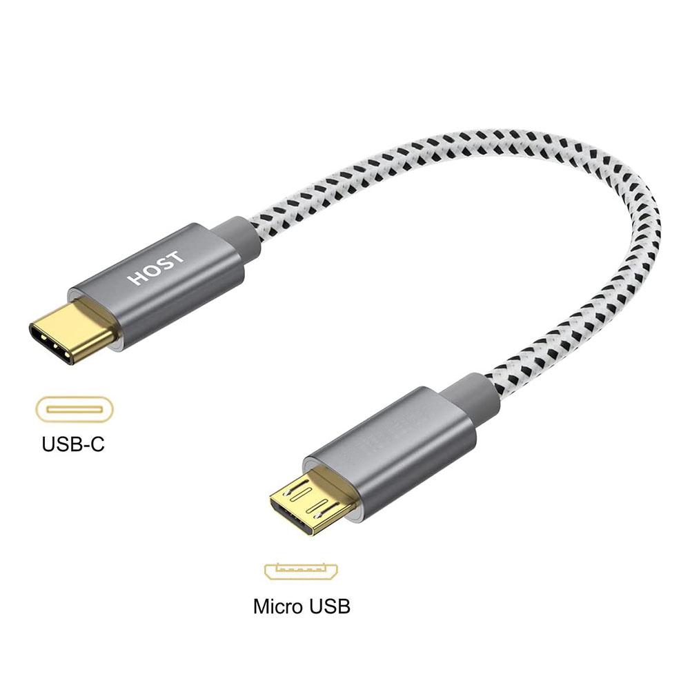 Short Type C USB-C To Micro USB Cable 0.2m USB C to Micro USB OTG sync data charging cable for Samsung xiaomi macbook pro