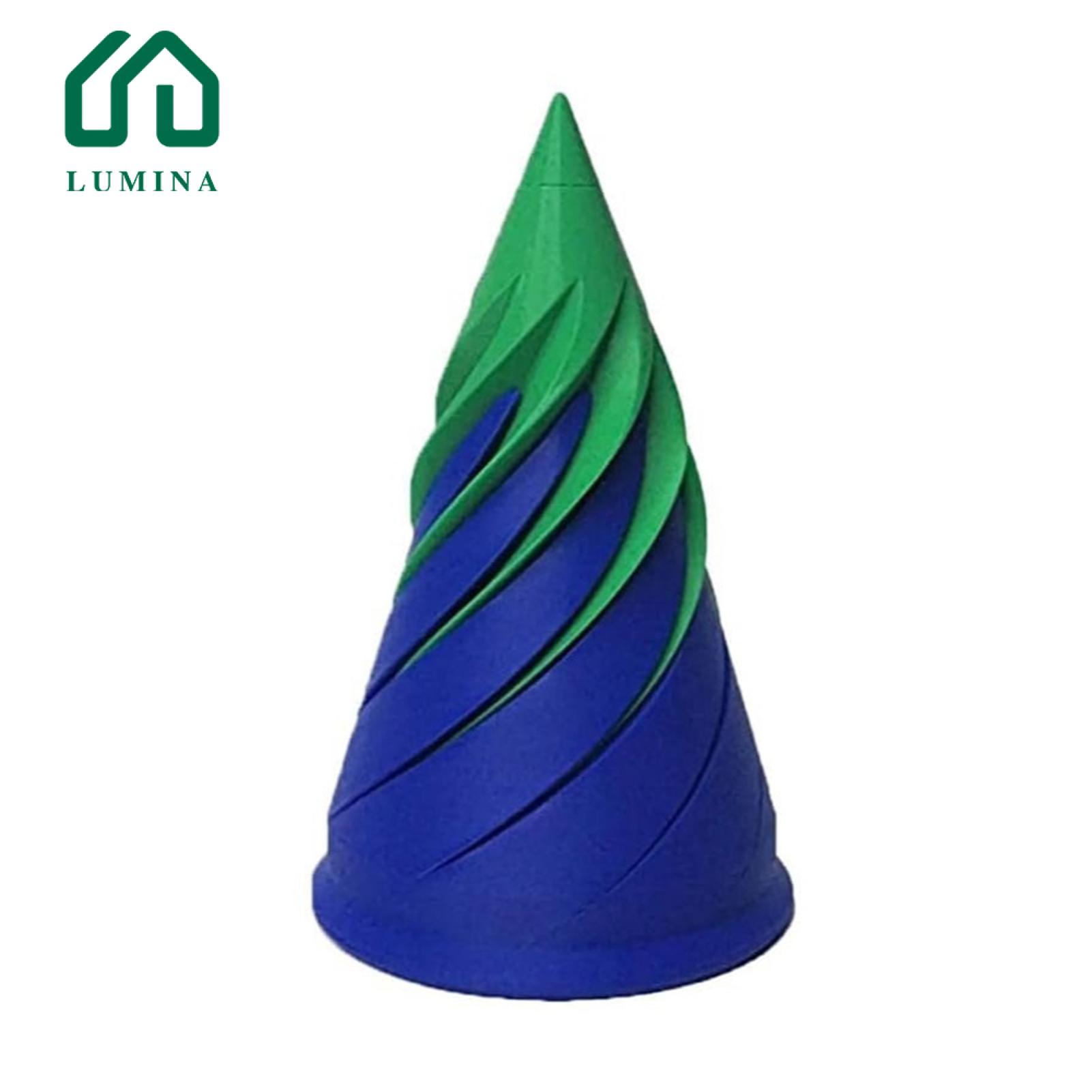 Lumina Rotating Optical Illusion Toy Rotating Spiral Cone Toy Stress Relief Desktop Decor Gift Optical Illusion Vortex Thread Pass Through Pyramid Fidget Toy Sculptural Centerpiece Decor. 