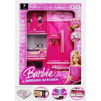 Barbie Kitchen Set Barbie Furniture Dress Up Doll Accessories Toy