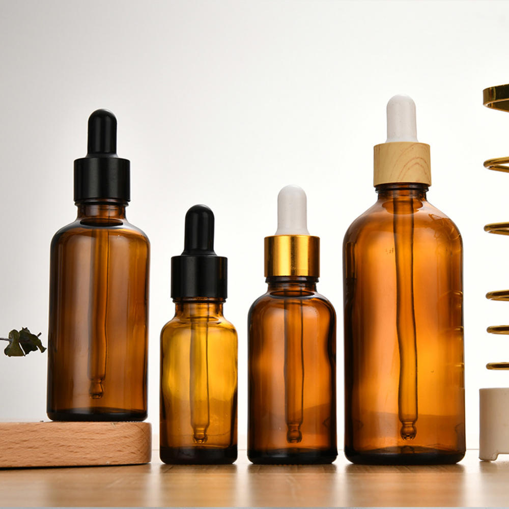Liquid Brown Drop Bottles Aromatherapy Bottle With Dropper Empty Essential Oil Bottles Aromatherapy Liquid Bottles Refillable Brown Glass Bottles