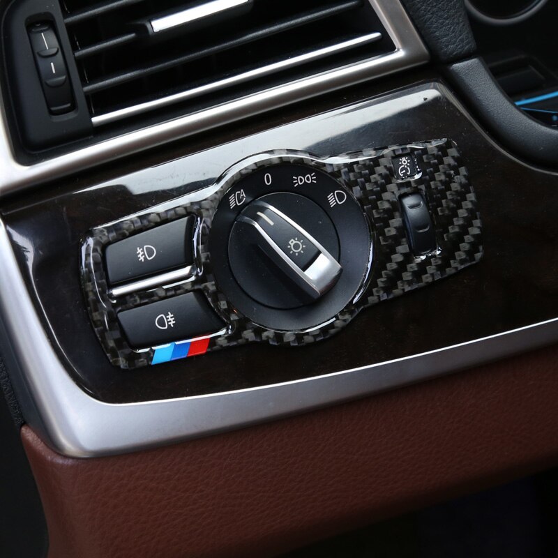 【DM bag factory Store】For BMW F10 F18 F01 F02 F03 F07 F25 F26 styling Headlight Switch Buttons Cover Trim Car Sticker. 
