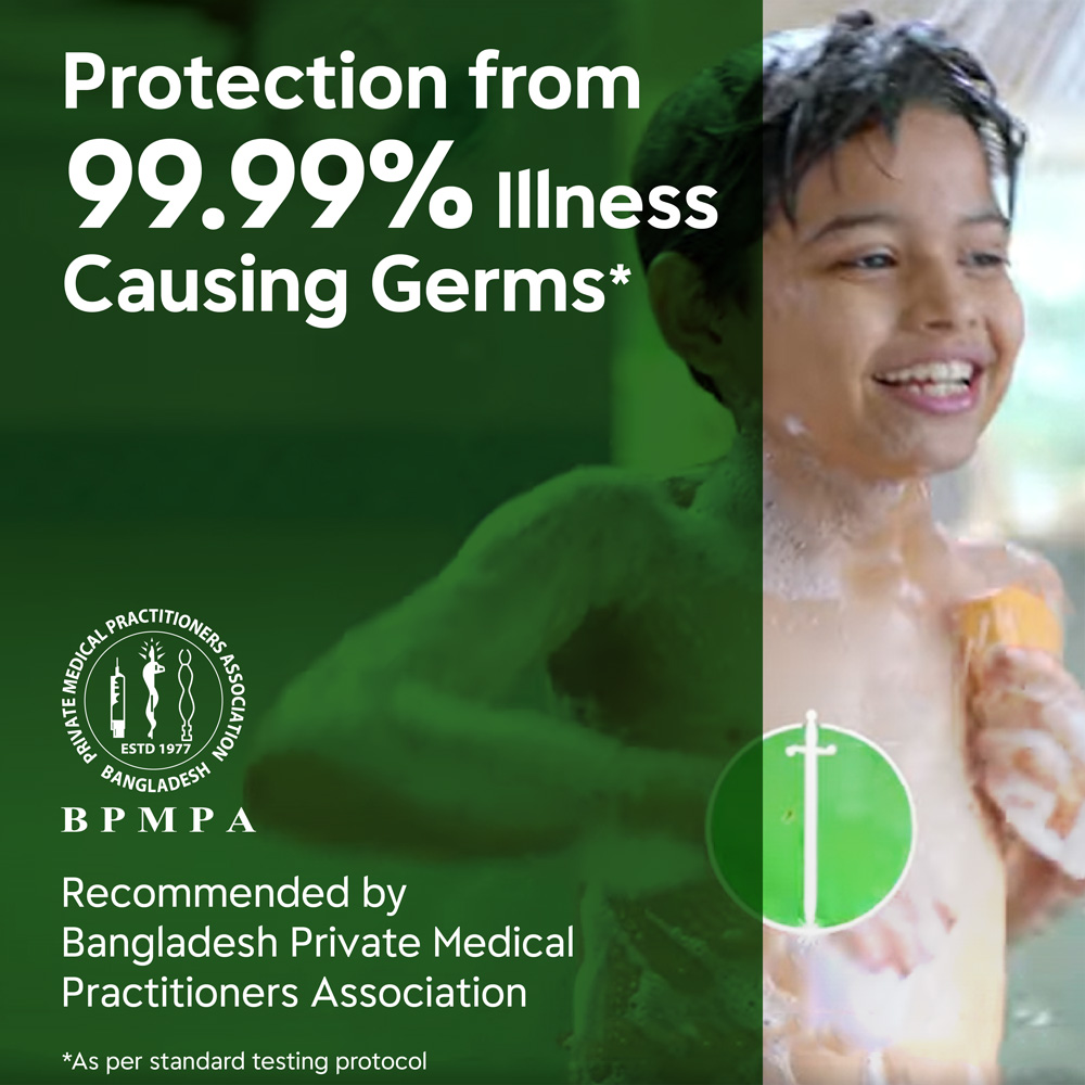 Dettol Soap Original 100gm Germ Defence Bathing Bar, Soap with protection from 99.99% illness-causing germs. 
