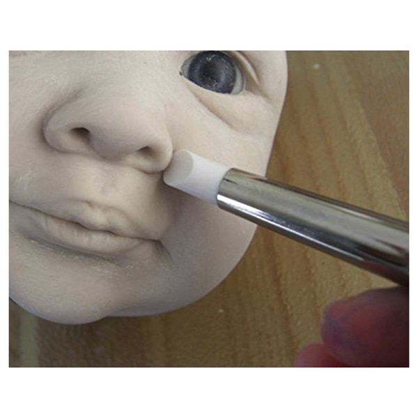 【happy one】FBIL-5 X 2 Way Ball Styluses Tool Silicone Color Shaper Brushes Pen for Polymer Modeling Sculpture. 