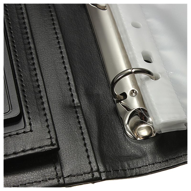 Black A4 Executive Conference Folder Portfolio PU Leather Document Organiser. 