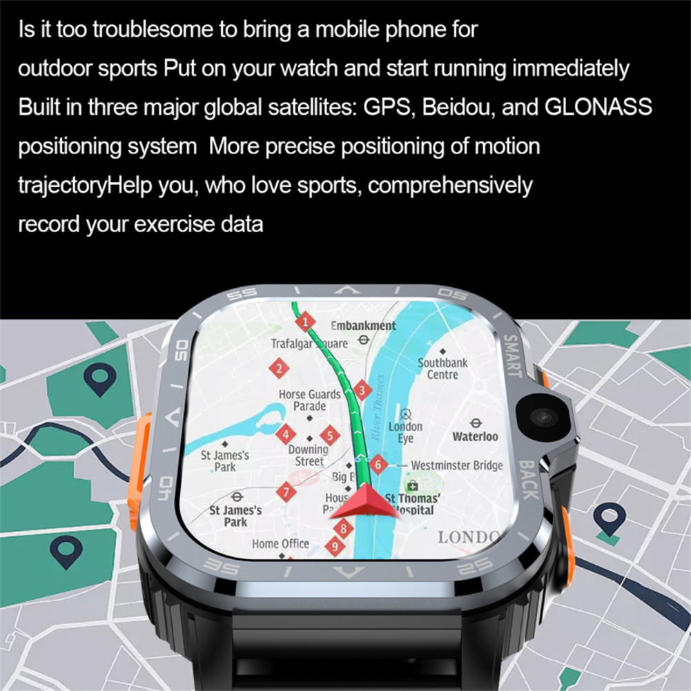 PGD WATCH Smart Watch 2.03" Screen WIFI Video Calls Watches Compatible For Android Phones With Heart Rate Monitor. 