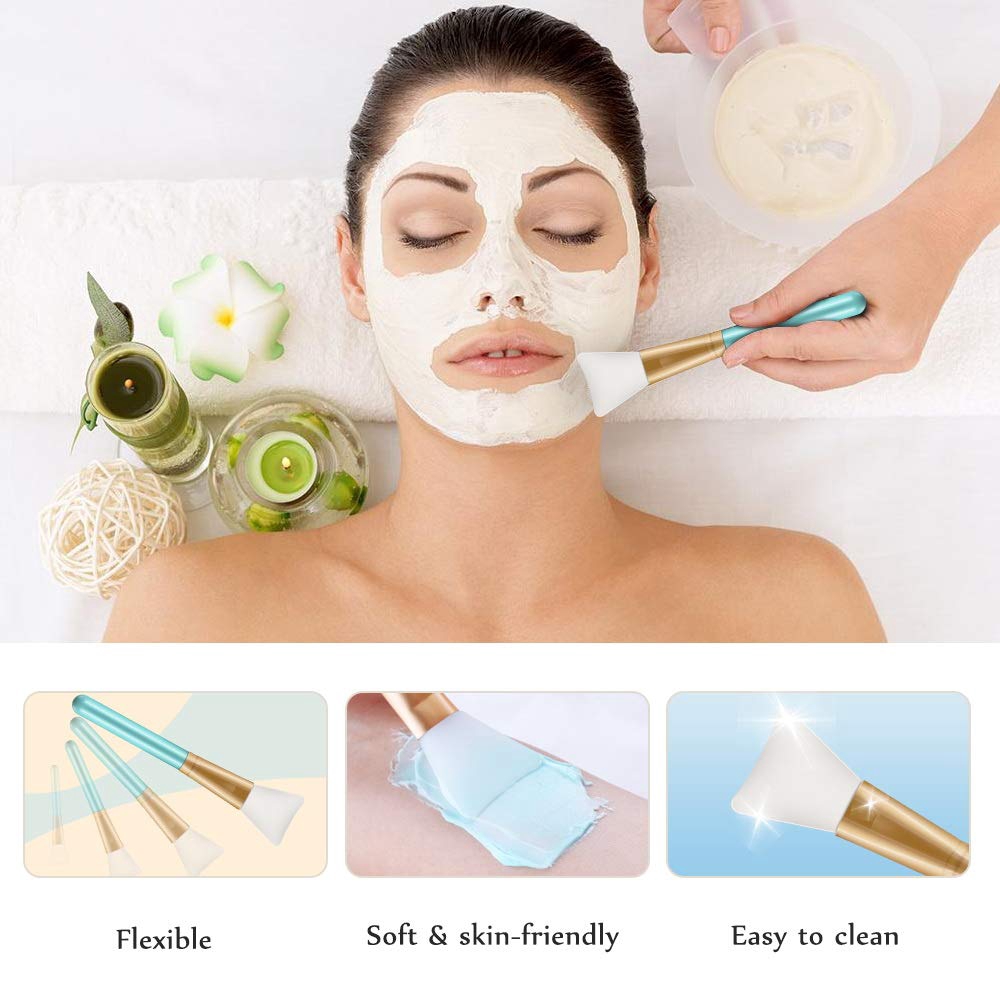 4pcs Silicone Face Mask Brushes,drill Handle Soft Brushes Diy