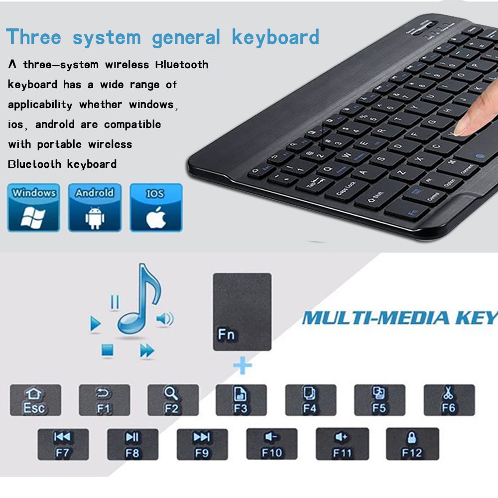 Mini  Bluetooth Keyboard for Go10" GoGW10/10" GoX GBT10/9" GoX GT9X  Rechargeable Keyboard+Bracket. 