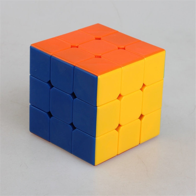 【happy one】ZHANCHI Stickerless 3x3x3 cube 57mm Speed cube Smooth Puzzle Ultra-Smooth Professional Multi-Color ABS. 