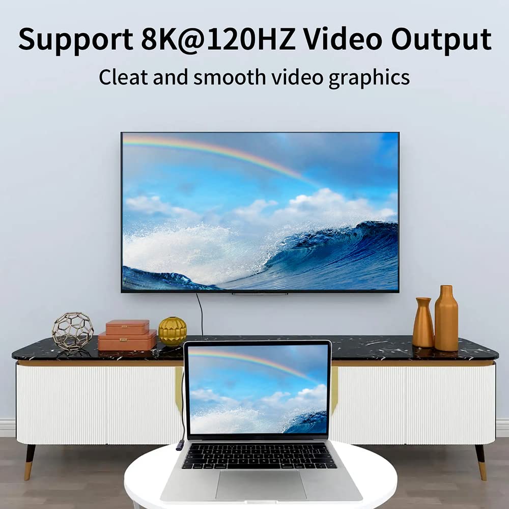 NNBILI Super Speed 40Gbps USB4 Type C Female to Female 100W Power Data 8K Video Adapter Extender for Laptop Phone with. 