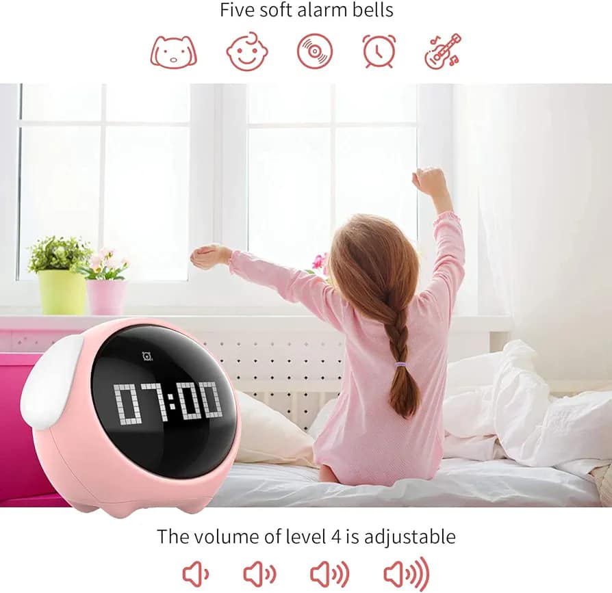 For-Xiaomi Cute Expression Alarm Clock. 