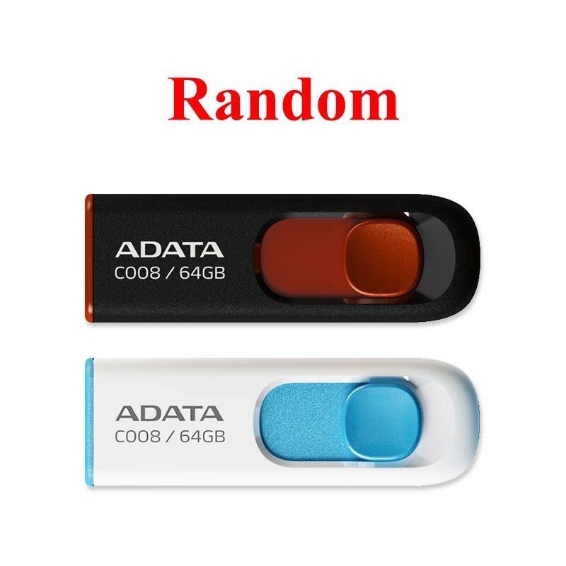 Original ADATA USB 2.0 C008 16GB 32GB 64GB USB Flash Drive High Speed usb flash drive Memory Stick Pendrive For Computer. 