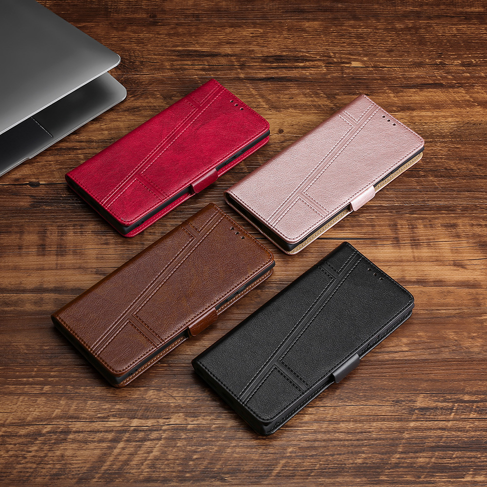 Case For  Samsung Galaxy A12  casing  Wallet Card Flip Leather Case Phone Case Side Buckle TPU Back Cover. 