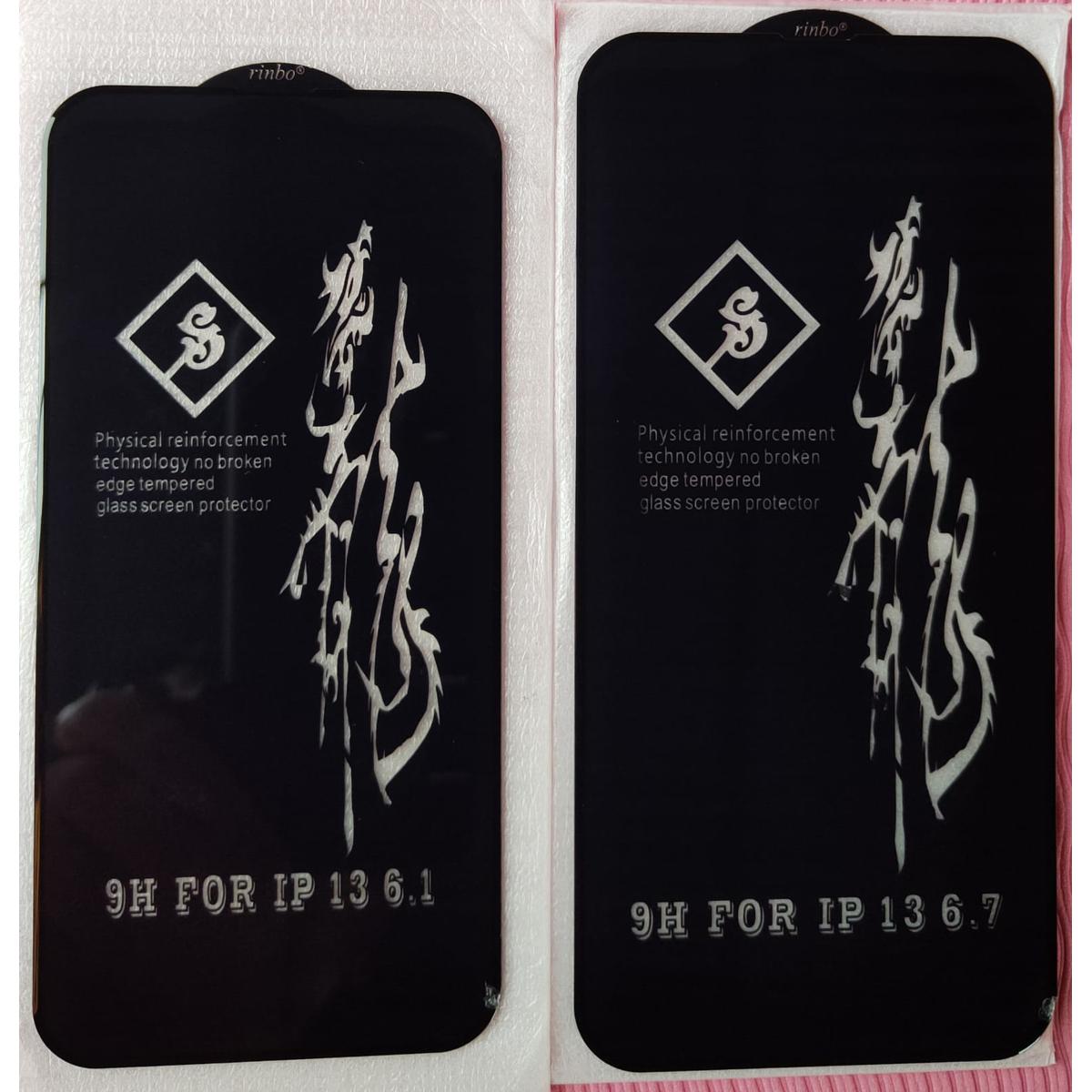 RINBO TEMPERED GLASS SCREEN PROTECTOR FOR IPHONE 15 SERIES / 14 SERIES / 13 SERIES / 12 SERIES / 11 SERIES / XS MAX / XS / XR / X / 8 PLUS / 7 PLUS / 6S PLUS / 6 PLUS / 8 / 7 / 6S / 6 / SE 2020. 