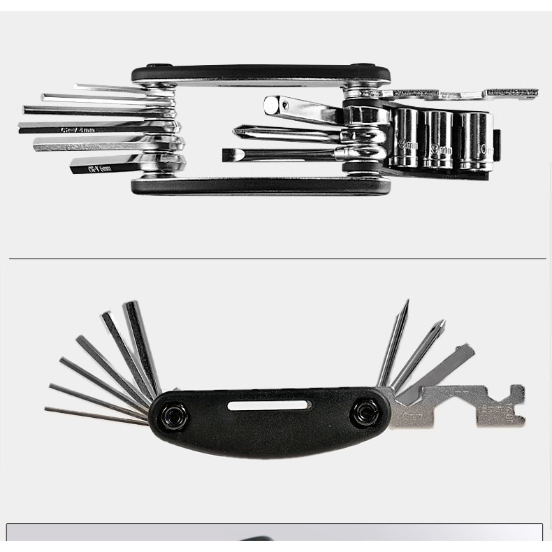 Bicycle Tool 16 in-1 Multi function Allen key set bicycle machine Repair Tool. 