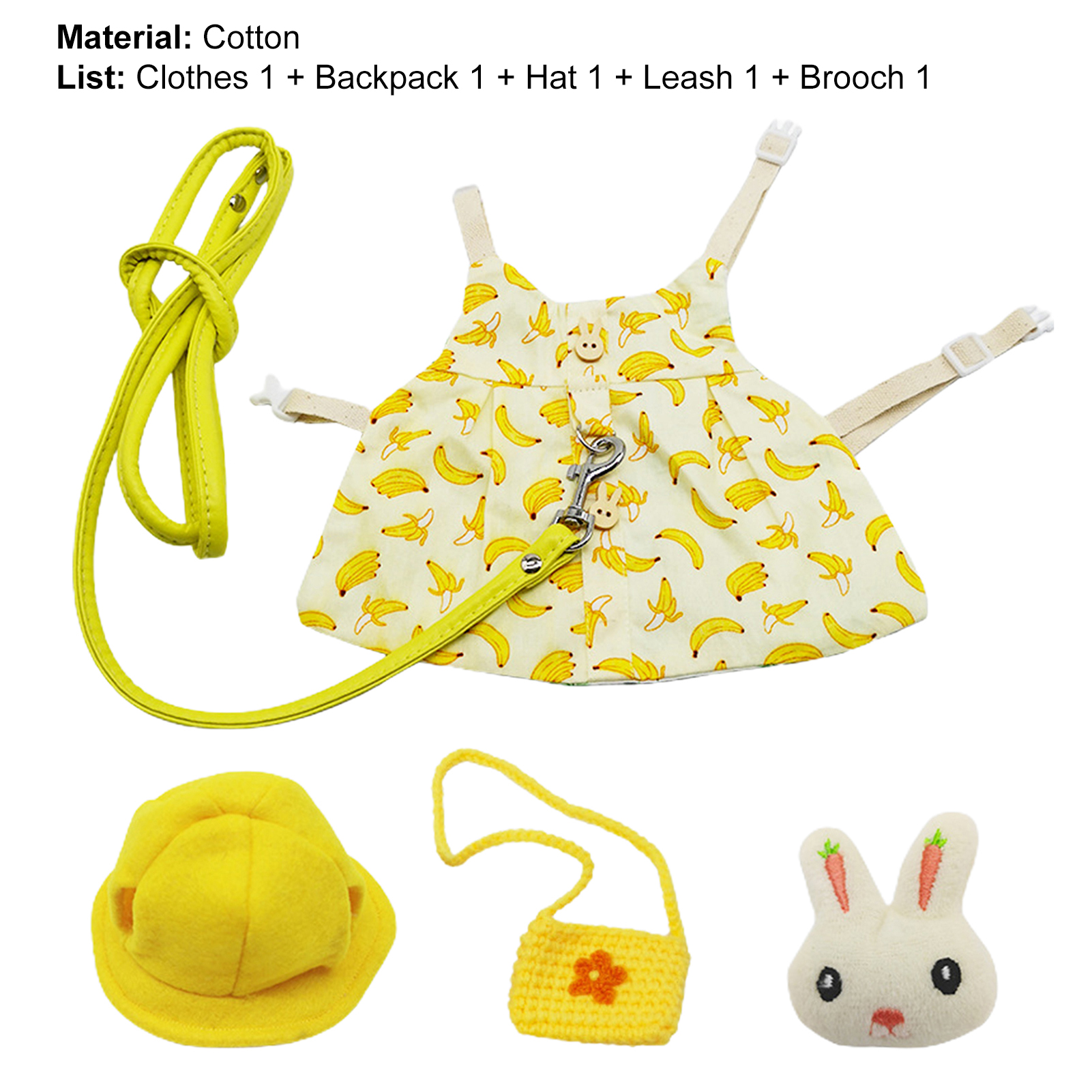 Rabbit Costume Charming Bunny Pet Vest cessories Outdoor Leash Rabbit Clothes. 