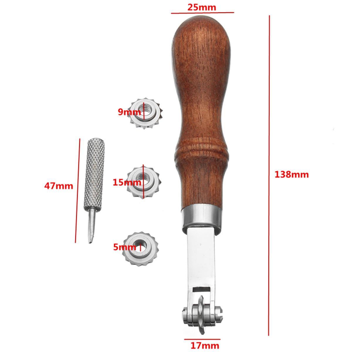 High Quality Leather Craft Sewing Punch Tools Kit Spacer Embossing Working Set