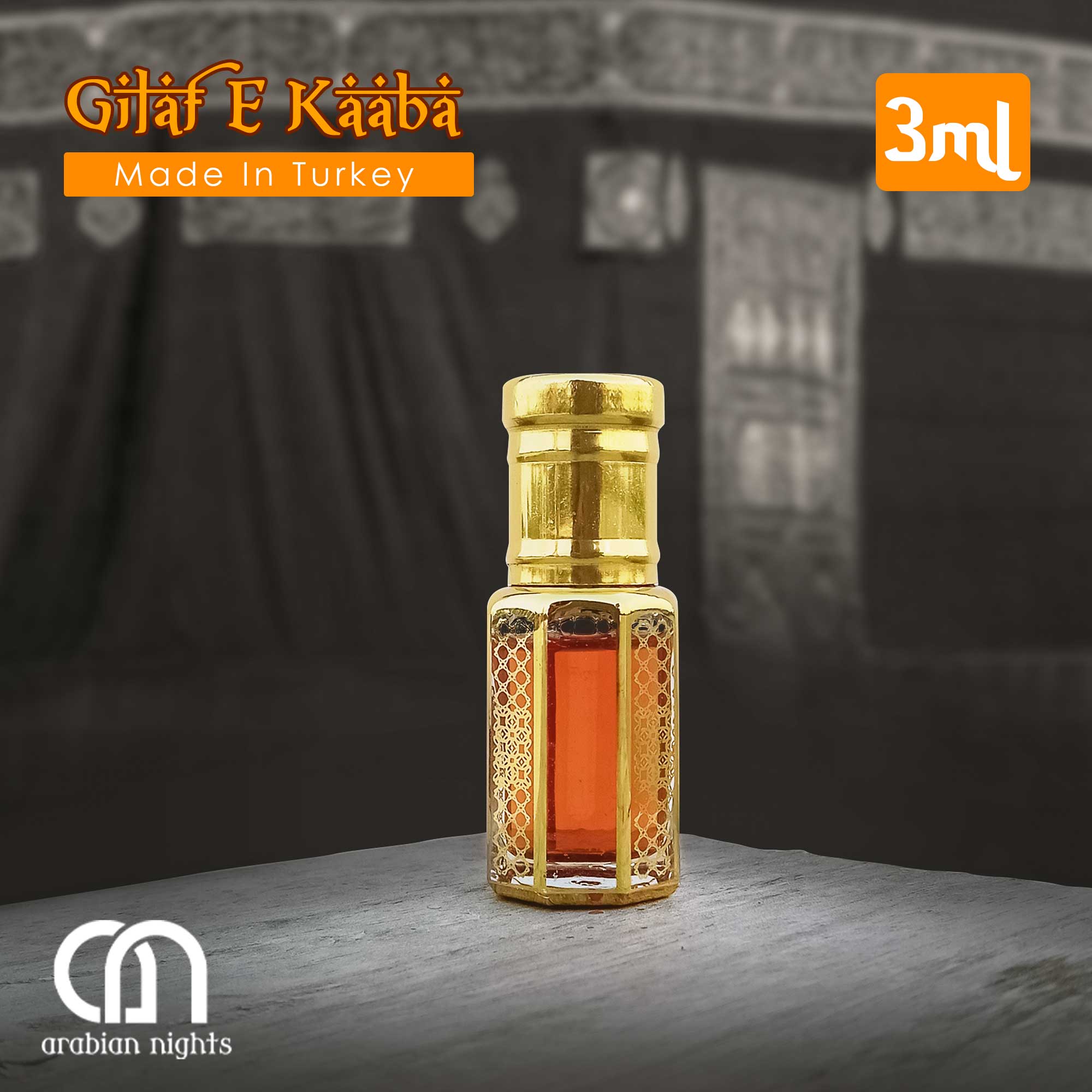 Gilaf E Kaaba Made In Turkey Premium Holy Arabic Attar For Men 3ml