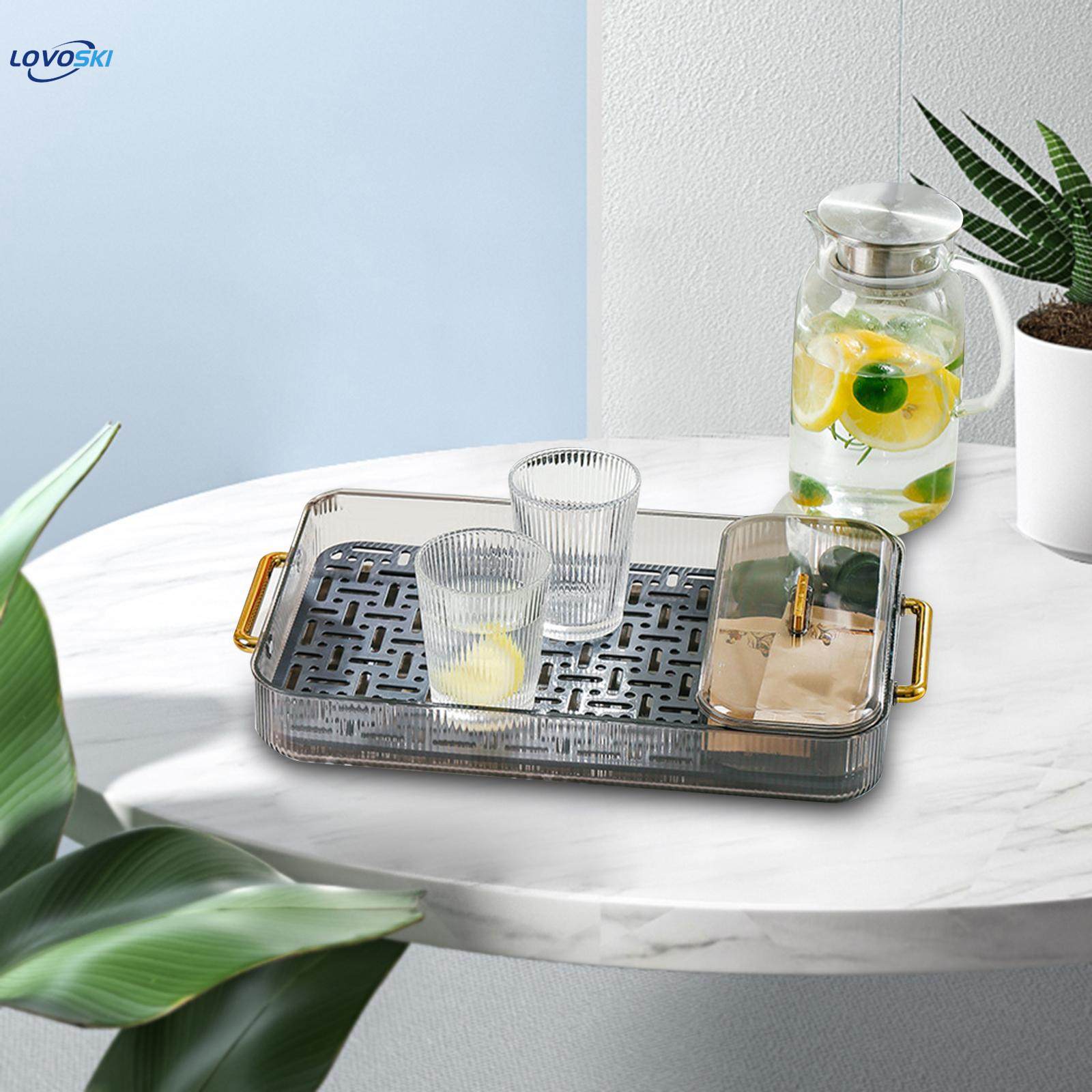 Drain Board Multifunctional Serving Tray Rectangular Tea. 