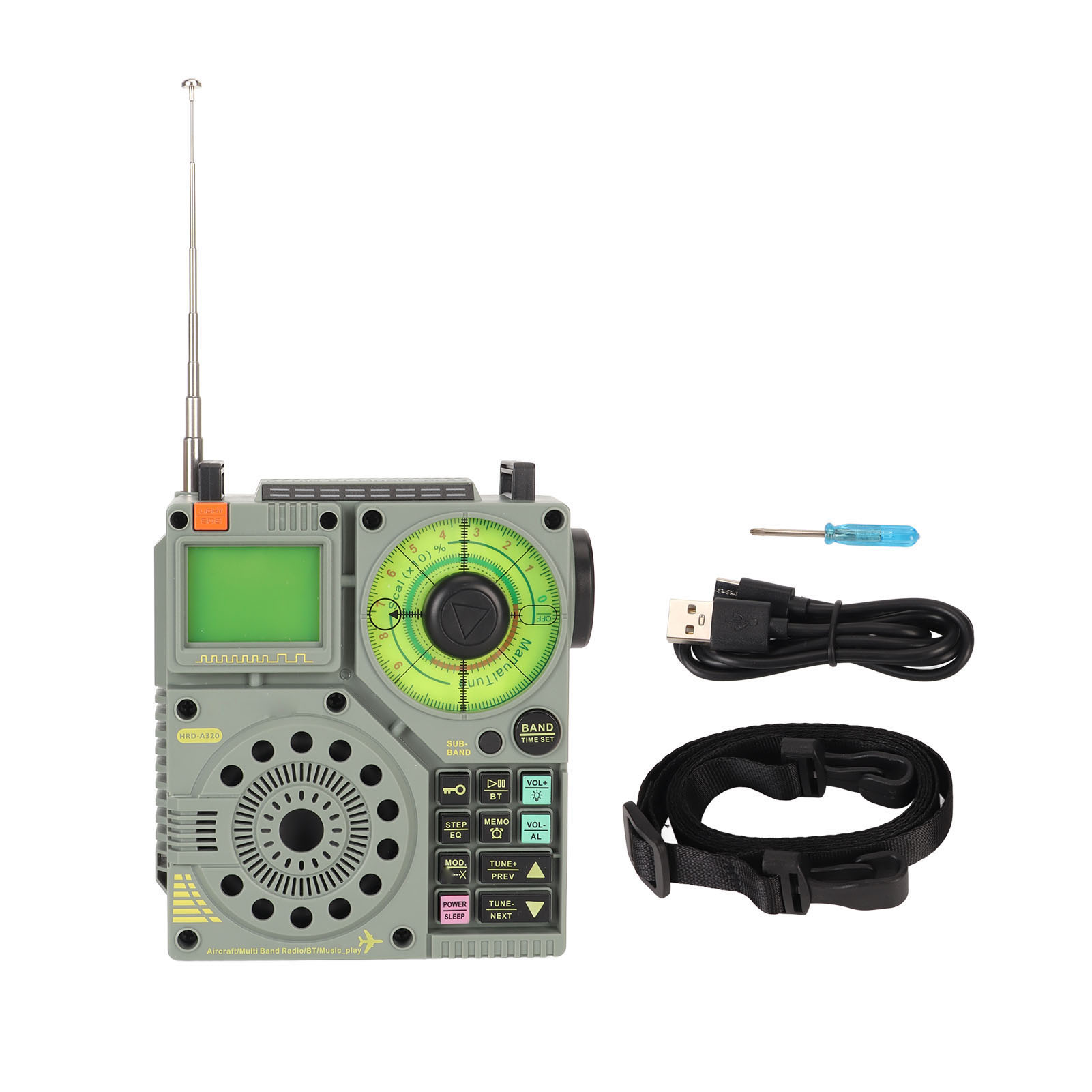 All Band Radio Bluetooth Supports Memory Card SOS Alarm APP Remote Control Full Band Radio Receiver for Outdoor Camping. 