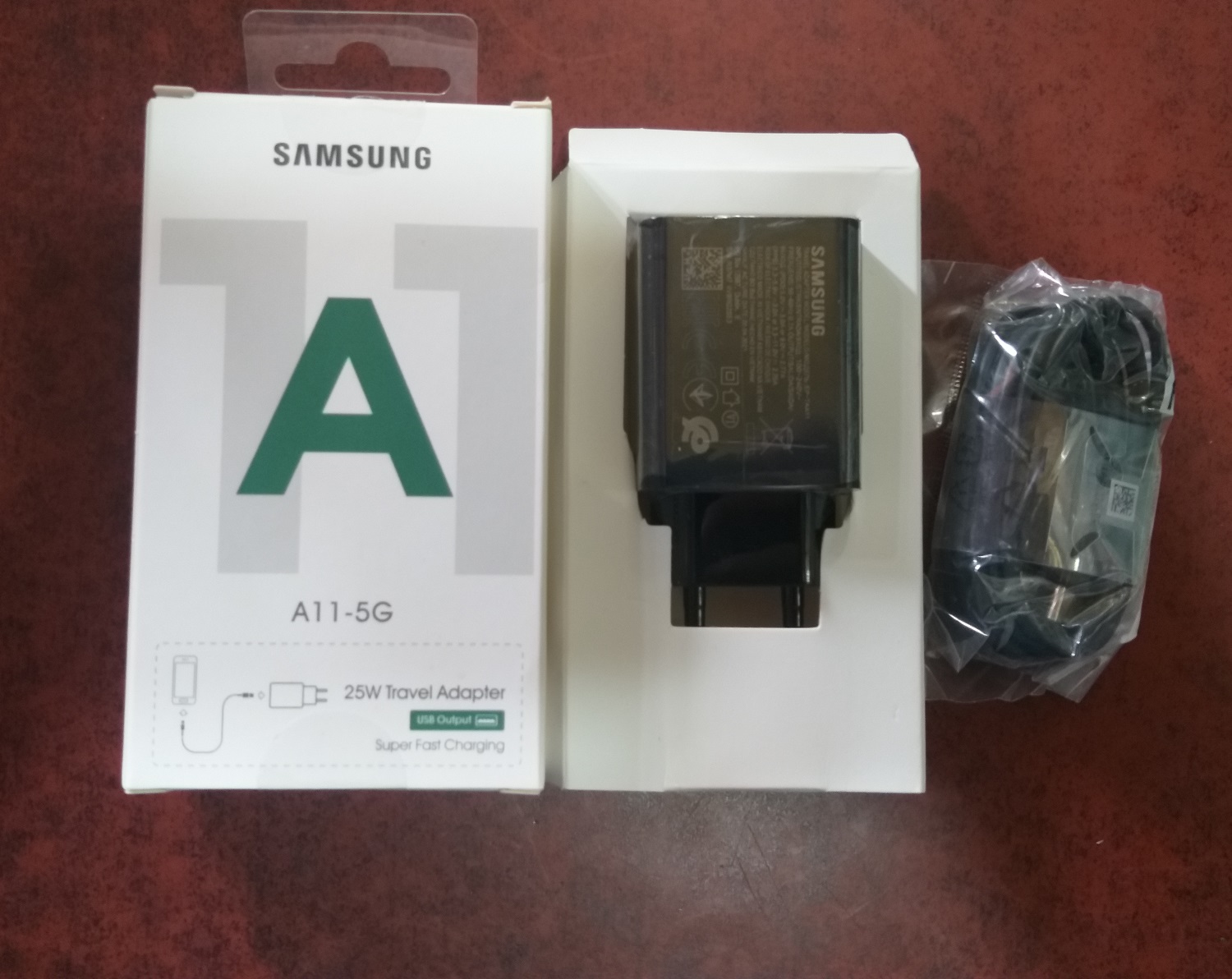 For Samsung Galaxy A11 Fast Charger 15W (25W Max) Adaptive Fast Charger Adapter Charger With USB Type-C Cable For Samsung Galaxy A11 A12 M21 M31 M31s Charger with Type C Cable. 