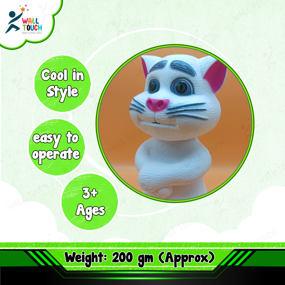 Genius Touching Talking Tom Cat With Wonderful Voice With Songs, Animal & Touch Sound With Reply Talk Back For Kids. 