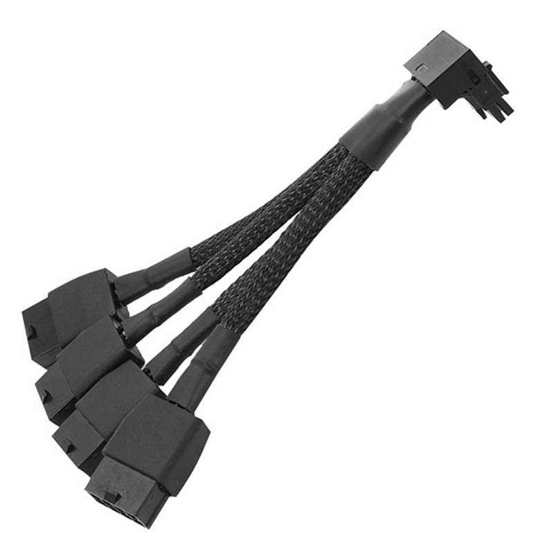 2PCS 4X8 Pin PCI-E to 16 Pin Graphics Card Power Cable Black Adapter Cable for GPU RTX4090 RTX4080. 