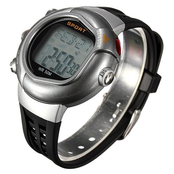 Fitness 5 Modes Sports Pulse Heart Rate Monitor Pedometer Calories Counter Watch. 