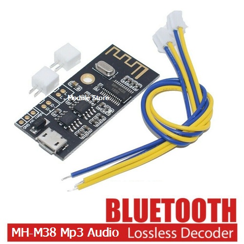 M38 Bluetooth 4.2 MP3 Audio Receiver Board + 5W Stereo Amplifier Module  Lossless Decoder DIY Kit High Fidelity HIFI  Receiver MH-MX8. 