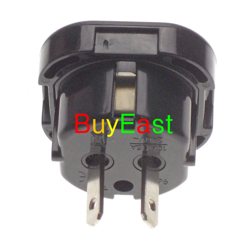 UK to AU/US,Japan,Taiwan 2 flat Pin Plug Adapter Pin can rotatable to AU or US Max 240V 10A/16A. 
