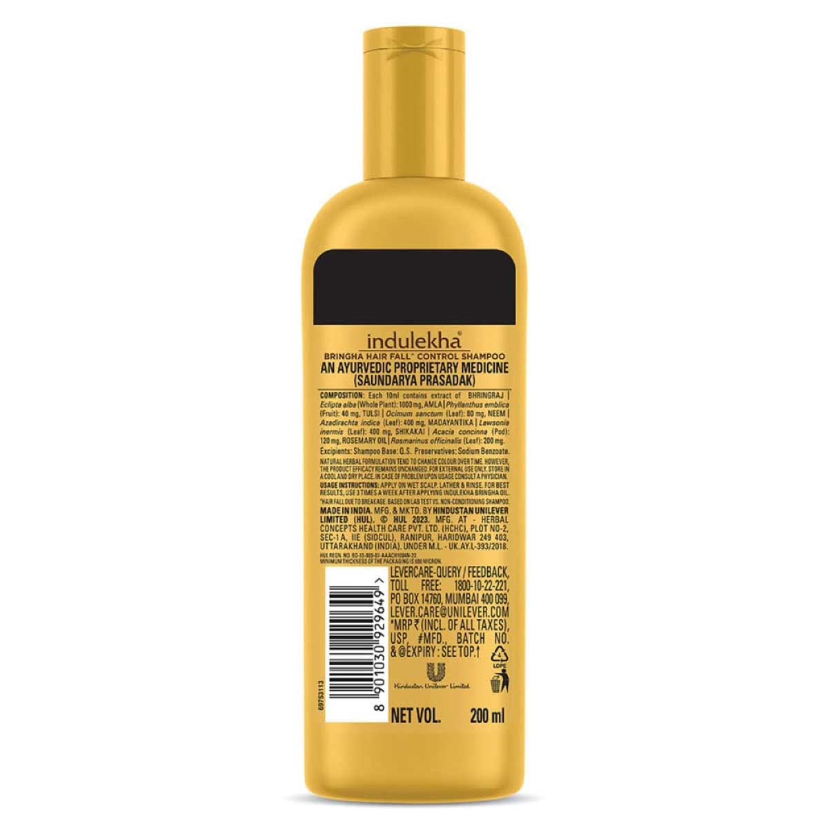 200 ml Indulekha hair fall control shampoo Indian product used for male female. 