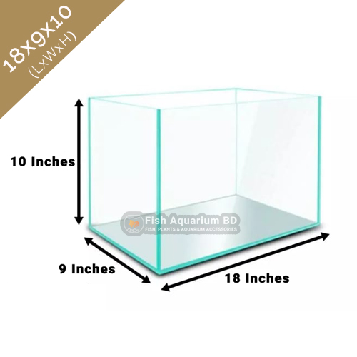 Deshi Aquarium For Fish (Size 18x9x10 Inches). 
